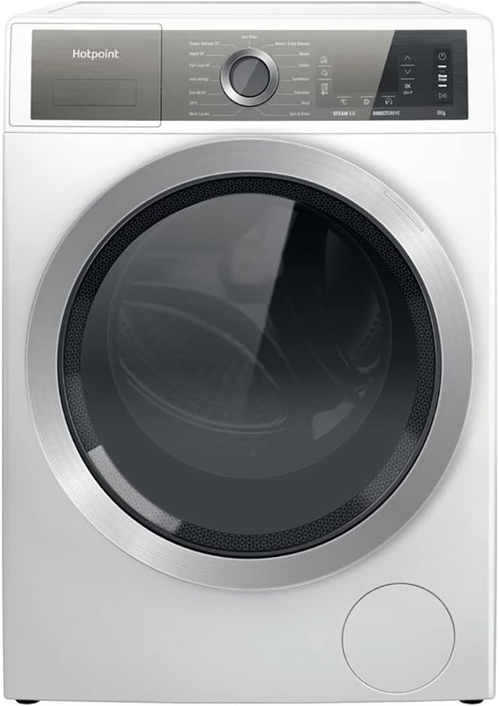 GentlePower Freestanding Washing Machine, 9kg load, 1400rpm, White.