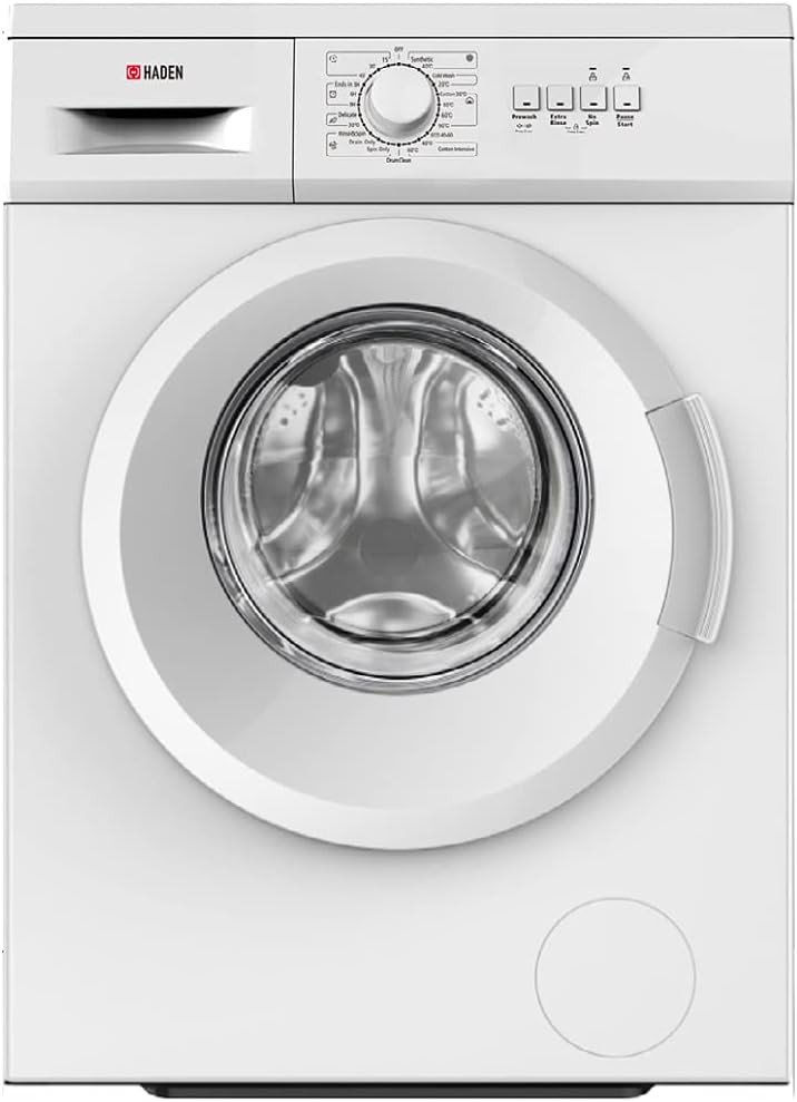 Haden Freestanding Washing Machine - 6kg Capacity - Efficient 1200 Spin - Compact Front Loader Design - Energy-Saving Quick Wash - 23 Programs And Cycles.