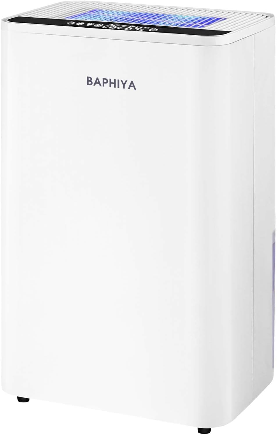 BAPHIYA Dehumidifier for Home Damp with 2.5L Tank, Low Energy Auto Dehumidify Quiet Small Dehumidifier with Digital T& H Display/Anion/Photocatalyst/Auto Defrost, Perfect for Wardrobe.