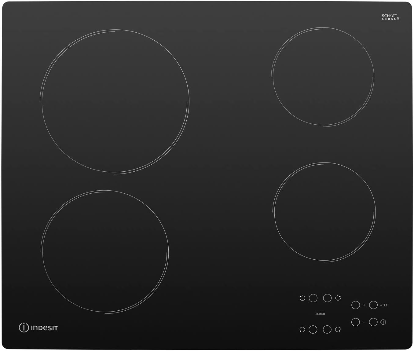 Indesit 58cm 4 Zone Touch Control Ceramic Hob.