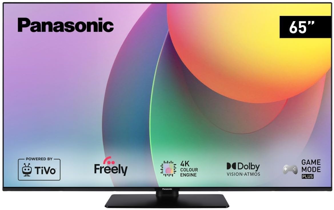 Panasonic TB-43W60AEY, W60 Series 43 inch 4K Ultra HD LED Smart TV, 2024, Freely, TiVo, 4K Colour Engine, Dolby Vision & Atmos, For An Exceptional Visual Experience