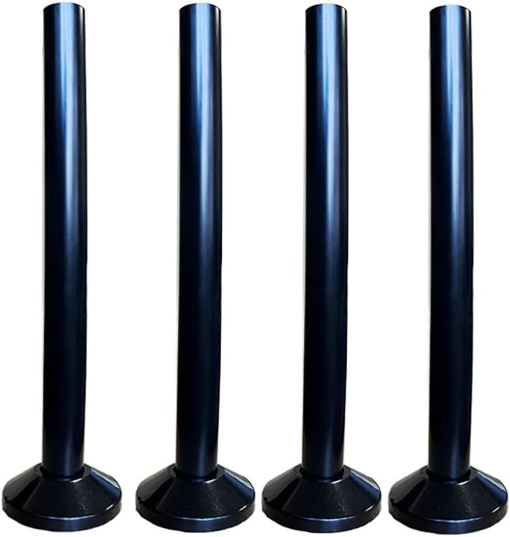 Lokatall Black Radiator Pipes & Shroud Kits, 4 Pairs Plastic Radiator Pipe Cover 16mm x 200mm Pipe Central Heating Clip On Covers Radiator Accessories for Gas Pipes Wall Pipe Tube Decoration.