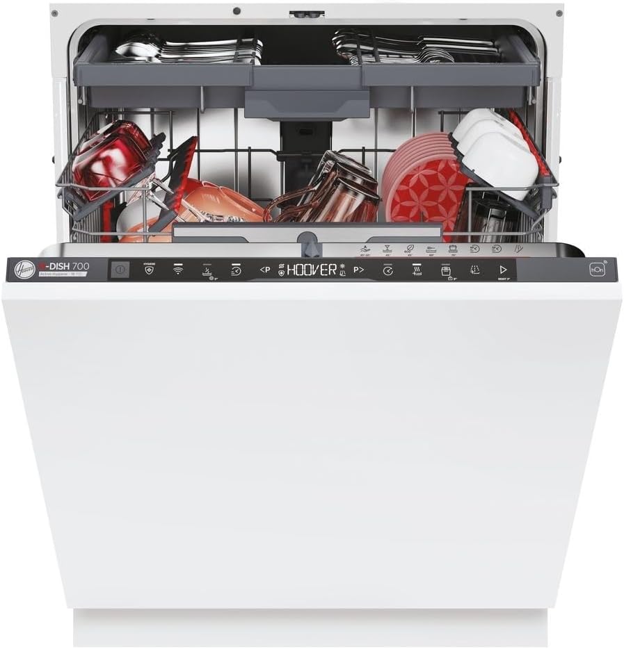 Hoover H-DISH 700 HI 6C4S1PTA-80 16 Place Integrated Dishwasher.