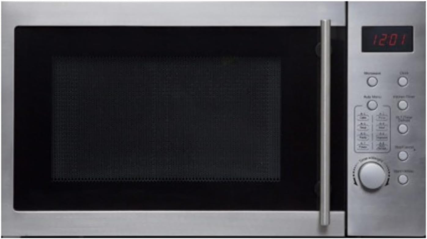 SIA FMG25SS 25L 900W Freestanding Microwave in Stainless Steel, 5 Power Levels, 8 Auto Cook Programmes, 315mm Turntable, 2 Years Parts and Labour Guarantee.