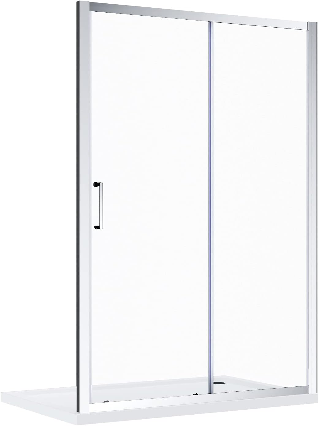 ELEGANT 1200mm Sliding Shower Door Modern Bathroom 8mm Easy Clean Glass Shower Enclosure Cubicle Door.