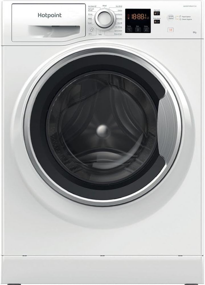 Hotpoint NSWE845CWSUKN 8kg 1400 Spin Washing Machine - White.