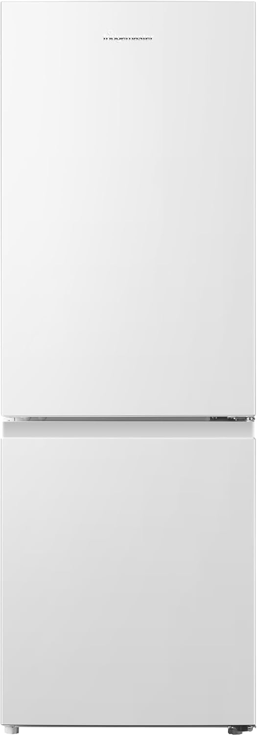 Fridgemaster MC50175A 50cm Freestanding 60/40 Fridge Freezer - 175-litre capacity with Crisper box - Reversible Door - LED Lighting- 4 Star Freezer Rating - White - E Rated.