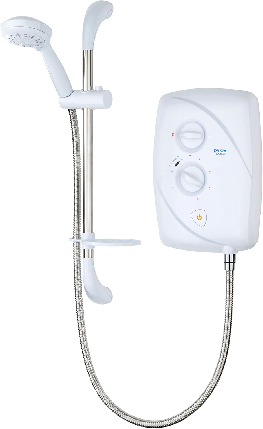 Triton T80 Easi-Fit 9.5kW | Shower Electric | 9.5 kW | White I Electrical Showers | with Showerhead & Anti Twist Hose | Best Electric Shower Units for Bathrooms.