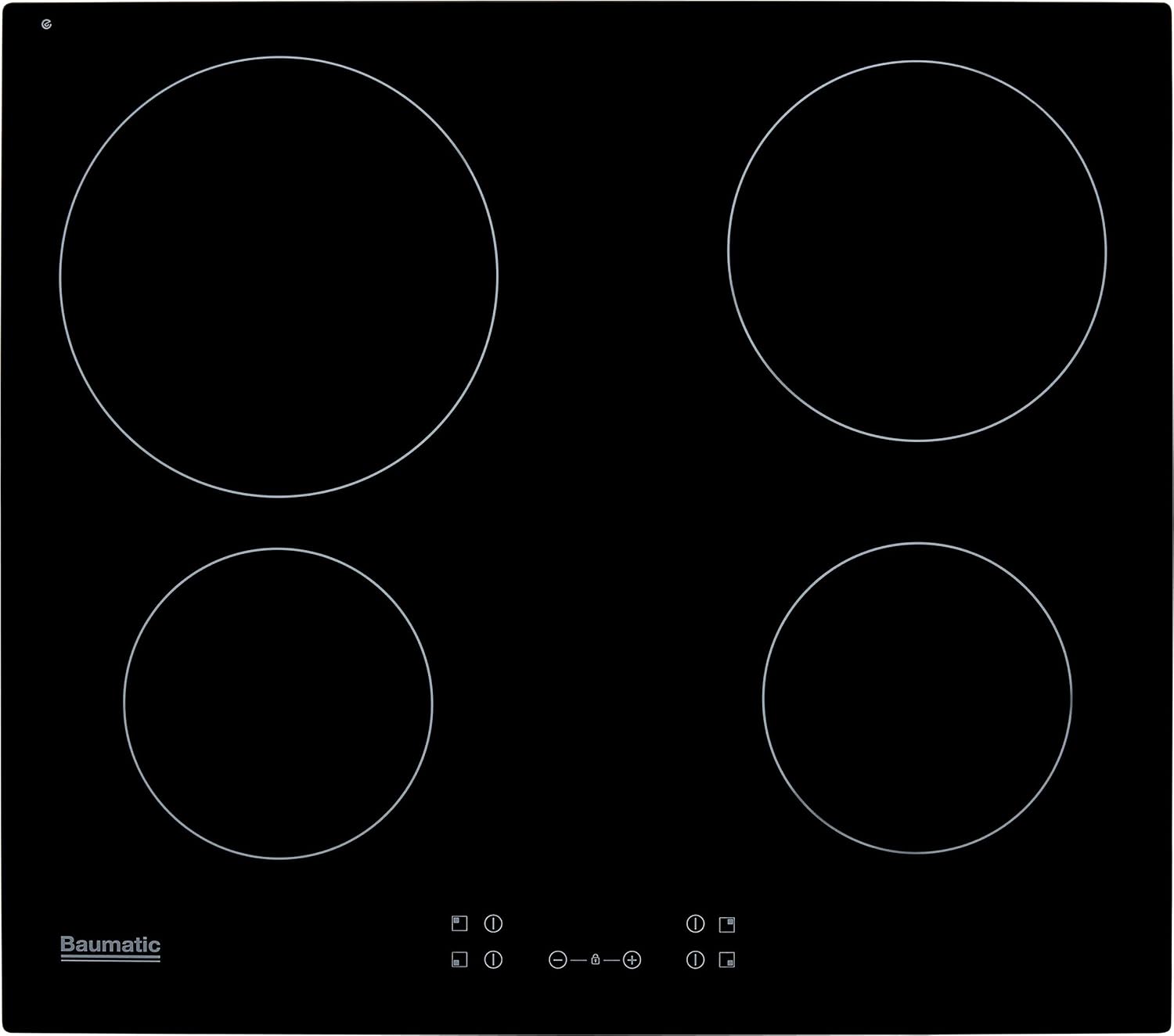 Baumatic BHIC605 59cm Ceramic Hob - Black.