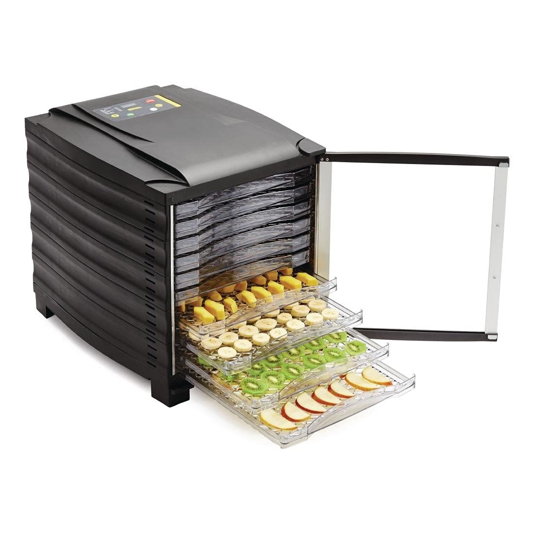 Buffalo 10 Tray Food Dehydrator with Timer and Door 480X362X415mm - New Features.