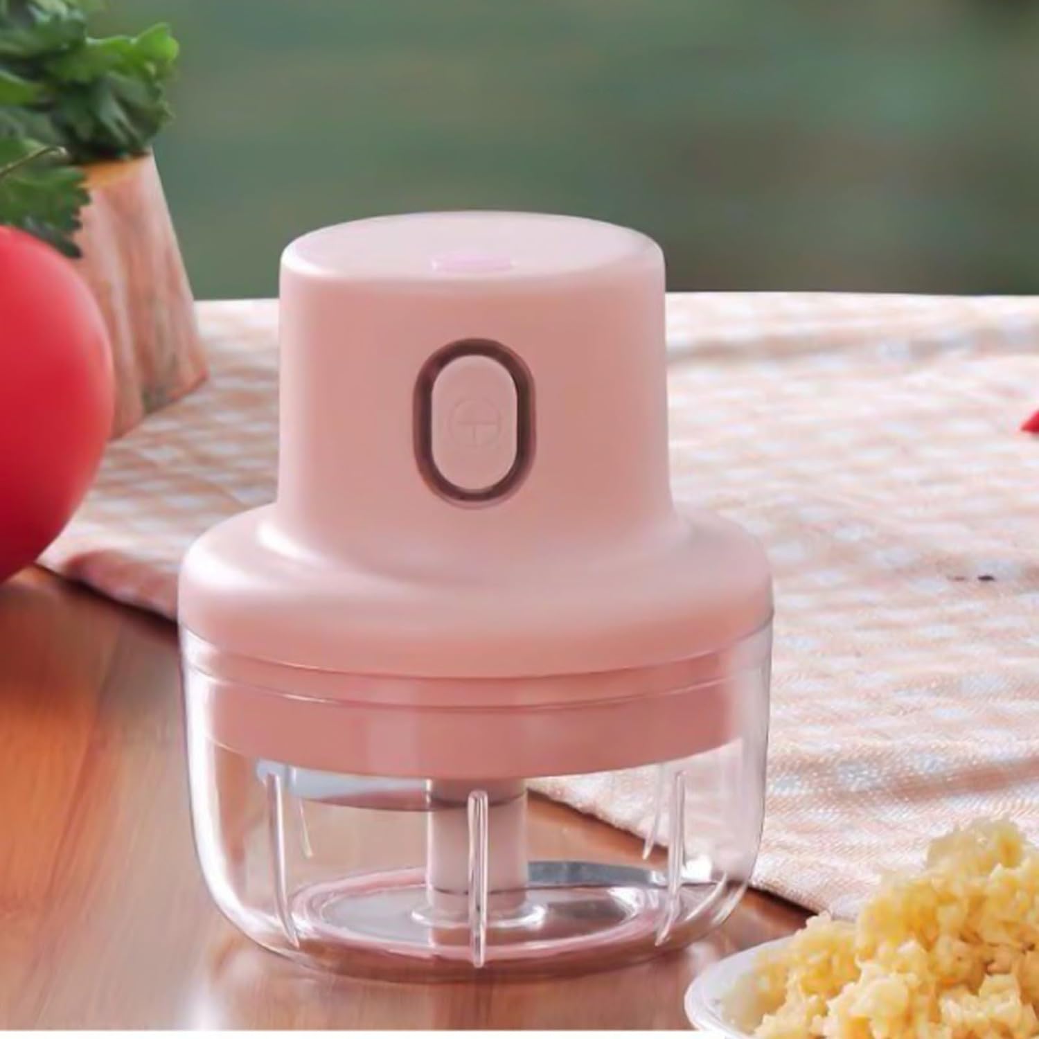 Clearance Electric Garlic Chopper, 100ml Portable Wireless Mini Food Processor Rechargeable Vegetable Chopper Blenders Food Processor For Ginger Chili Fruit Meat Deal Of The Day Prime Today.