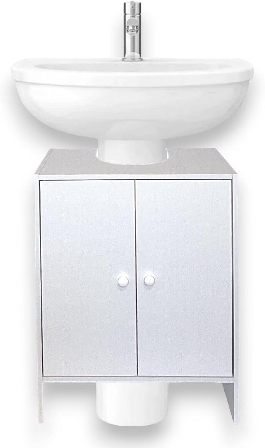 HOMELOX White Under sink Cabinet For Storing Away Your Bathroom Accessories.