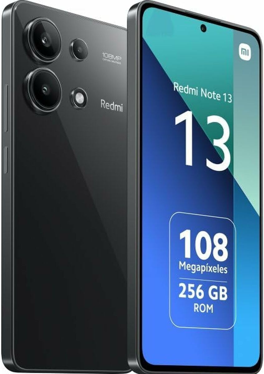 Xiaomi Redmi Note 13 8+256GB - Midnight Black (UK Version + 2 Year Warrenty).