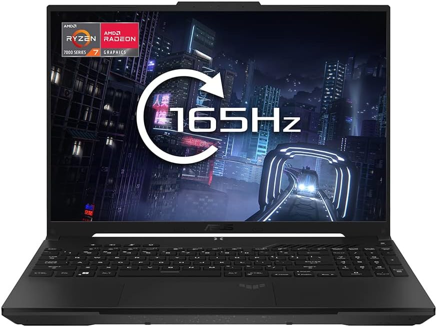 ASUS TUF Gaming Advantage Edition FA617NS 16.0" WUXGA 165Hz Gaming Laptop (AMD Ryzen 7-7735HS, AMD Radeon RX7600S Graphics, 16 GB RAM, 512 GB SSD, Windows 11) 90Whr Battery.