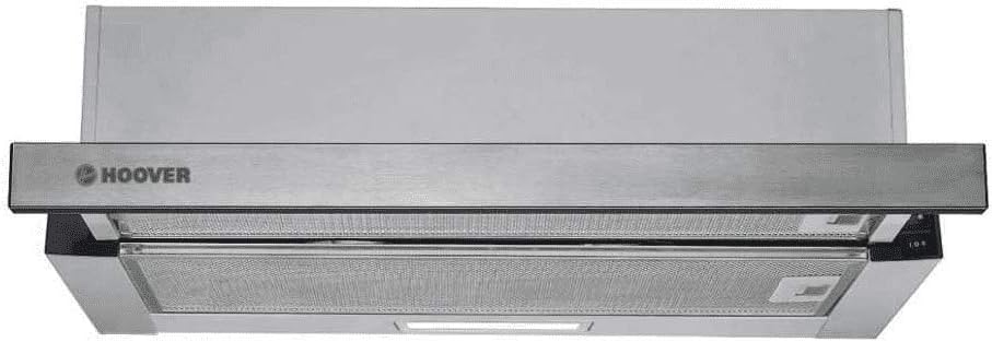 Hoover 60cm Telescopic Canopy Cooker Hood - Stainless Steel.