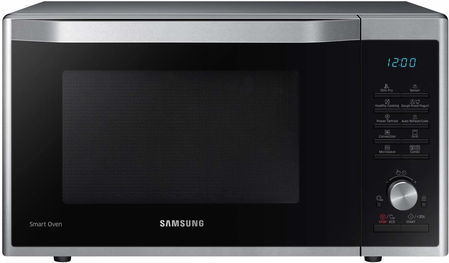 Samsung MC32J7055CT 32L 3200W Freestanding Microwave-Stainless Steel, 18/10 Steel, 900 W, 32 liters.