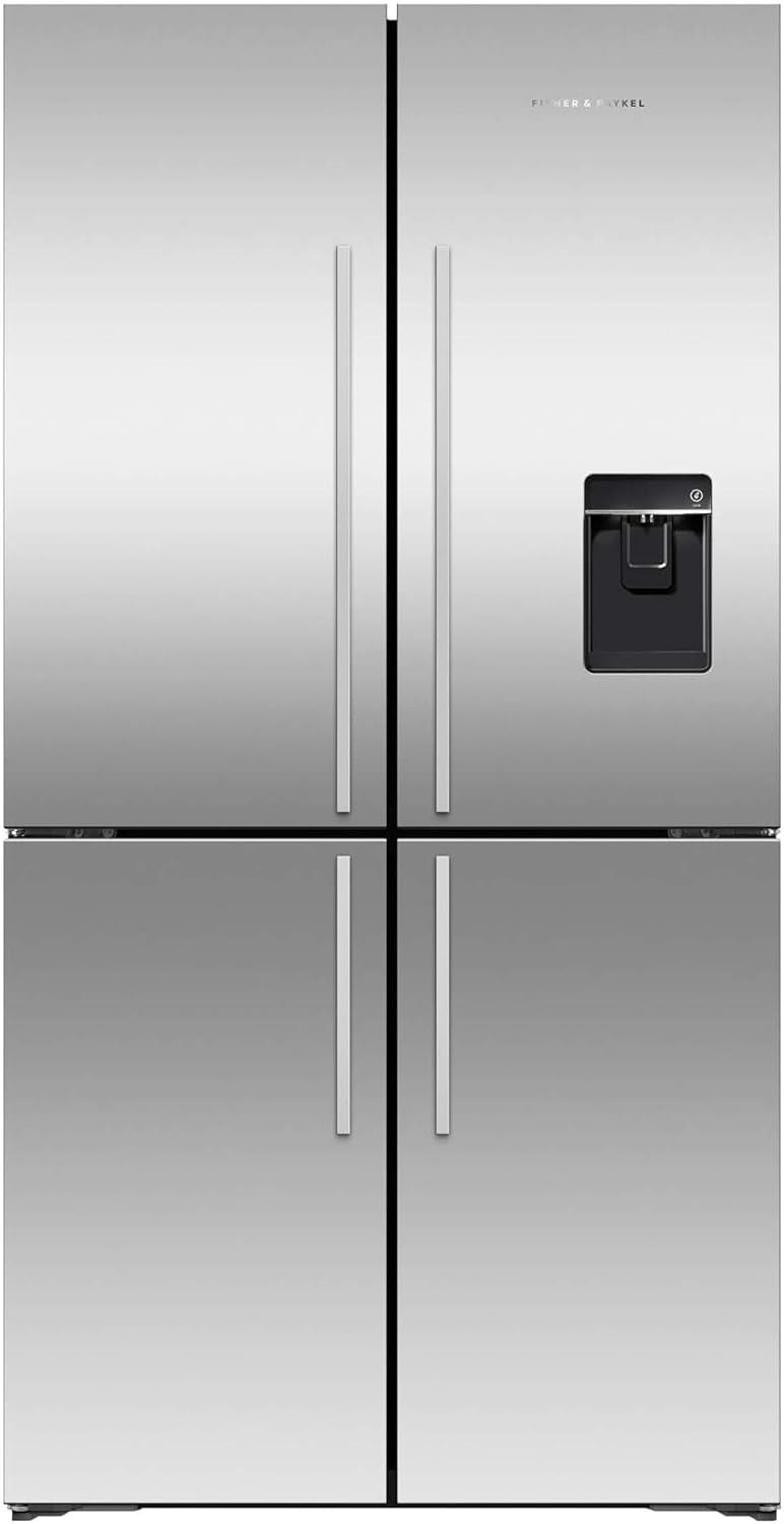 Fisher & Paykel RF605QDUVX1 90cm Four Door American Fridge Freezer, Ice & Water.