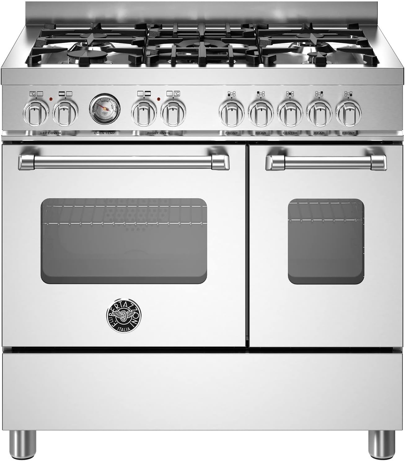 Bertazzoni Master Series MAS95C2EXC Dual Fuel Range Cooker - Stainless Steel - A Rated.