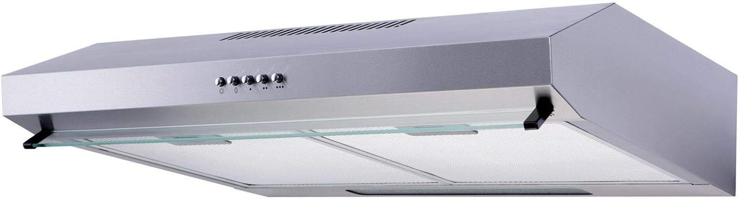 SIA VSR60SS 60cm Stainless Steel Visor Cooker Hood Kitchen Extractor Fan.