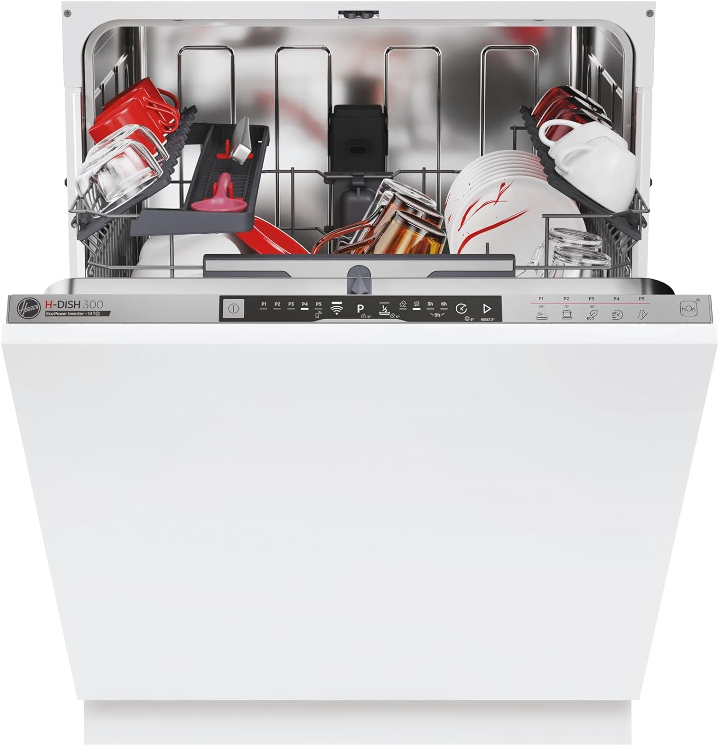 Hoover H-DISH 300 HI 4E7L0S-80 14 Place Integrated Dishwasher.