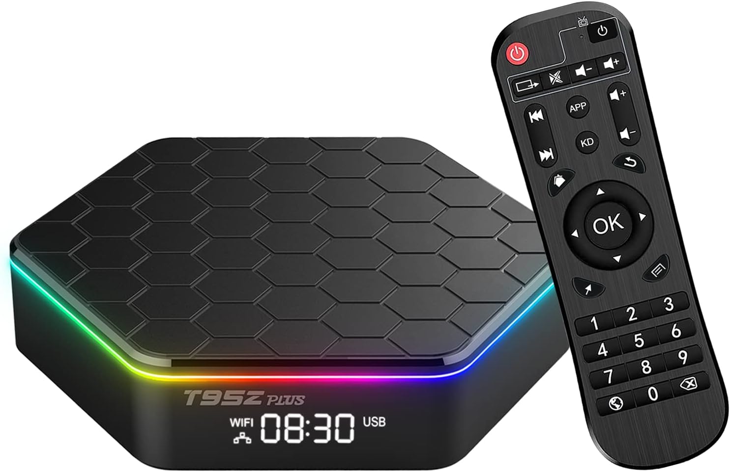 Android TV Box 12.0, Android Boxes 4GB RAM 32GB ROM Quad-Core Cortex-A53 CPU WiFi6 Bluetooth 5.0 HDMI 2.0 LAN Ethernet 3D 6K HD H.265 Dual WiFi Smart TV Box.