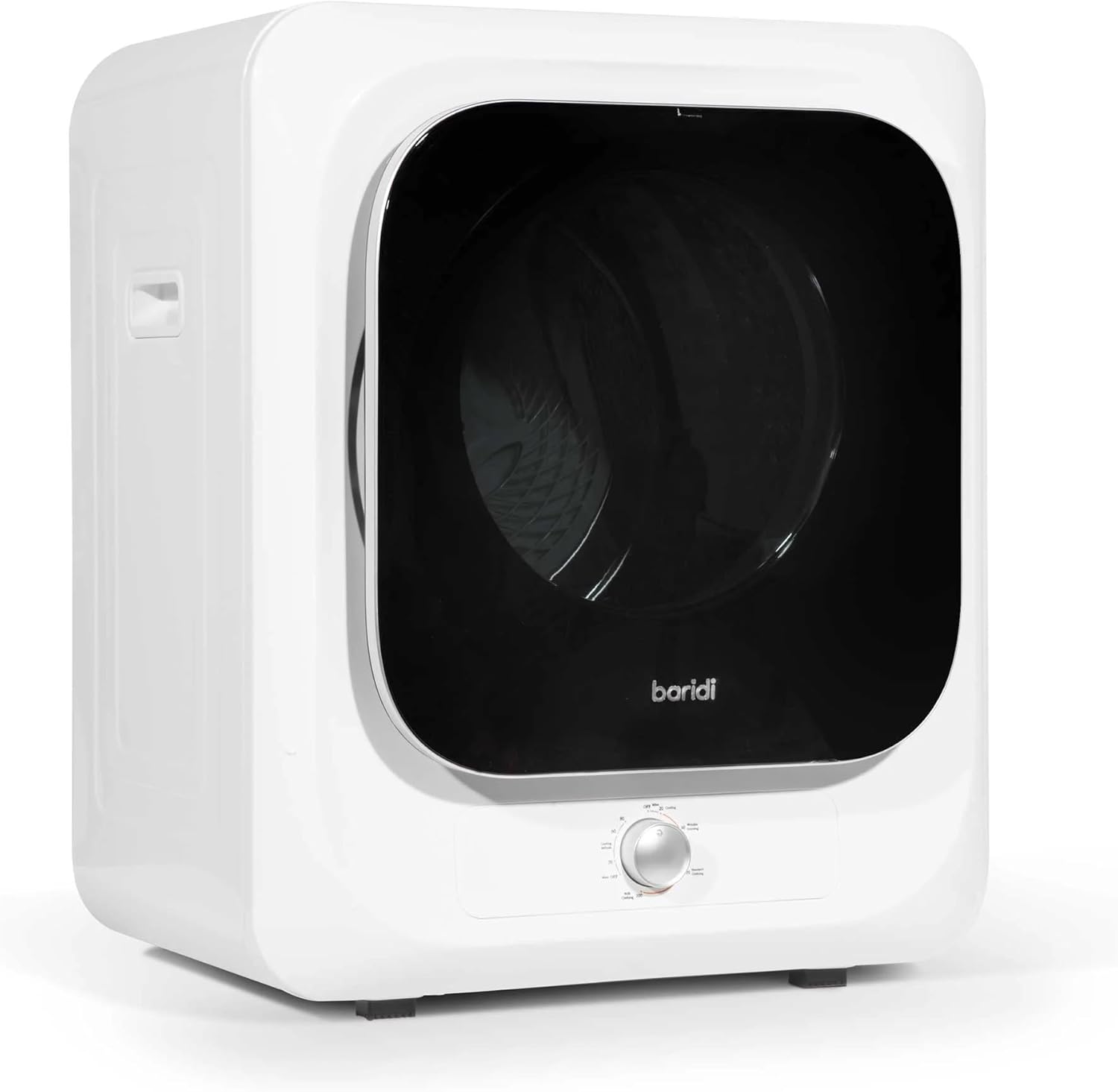 Baridi Small Tumble Dryer, Portable, 2.5kg, Vented, Perfect for Counter Top or Wall Mounted Use with Mechanical Controls, Compact, Mini Spin Dryer - DH192.