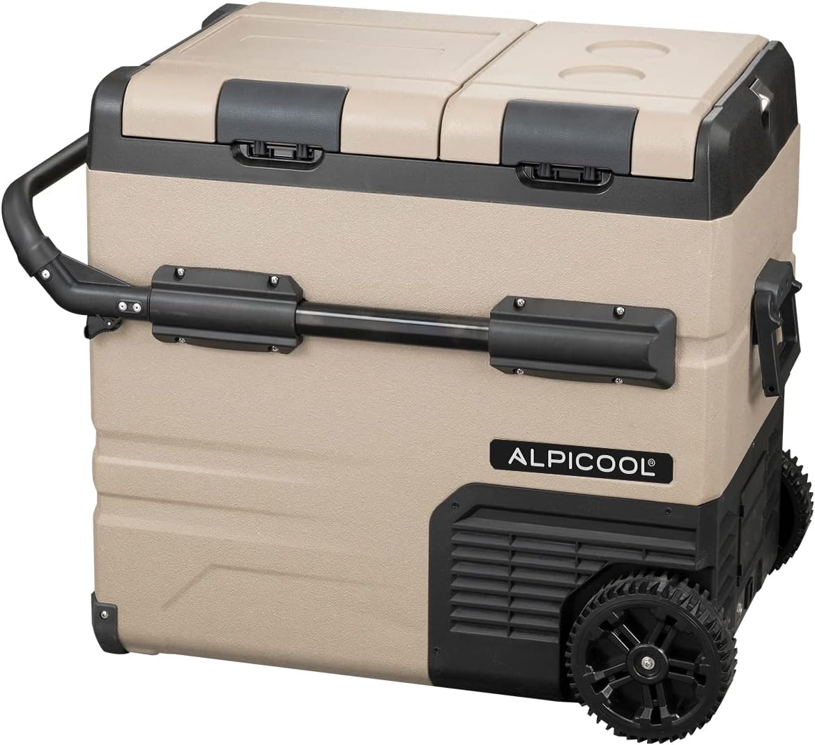 Alpicool TAW55 55L Car Fridge Freezer Portable Compressor Car Refrigerator 12/24V Electric Cooler for Camping, Road Trip, Picnic, Down to -20℃.