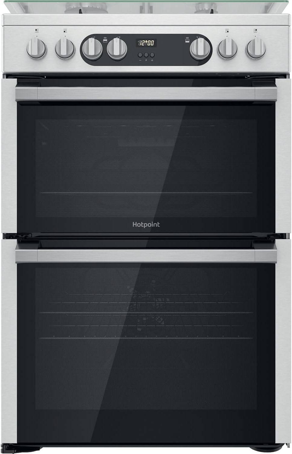 Hotpoint 60cm Dual Fuel Cooker - Stainless Steel.