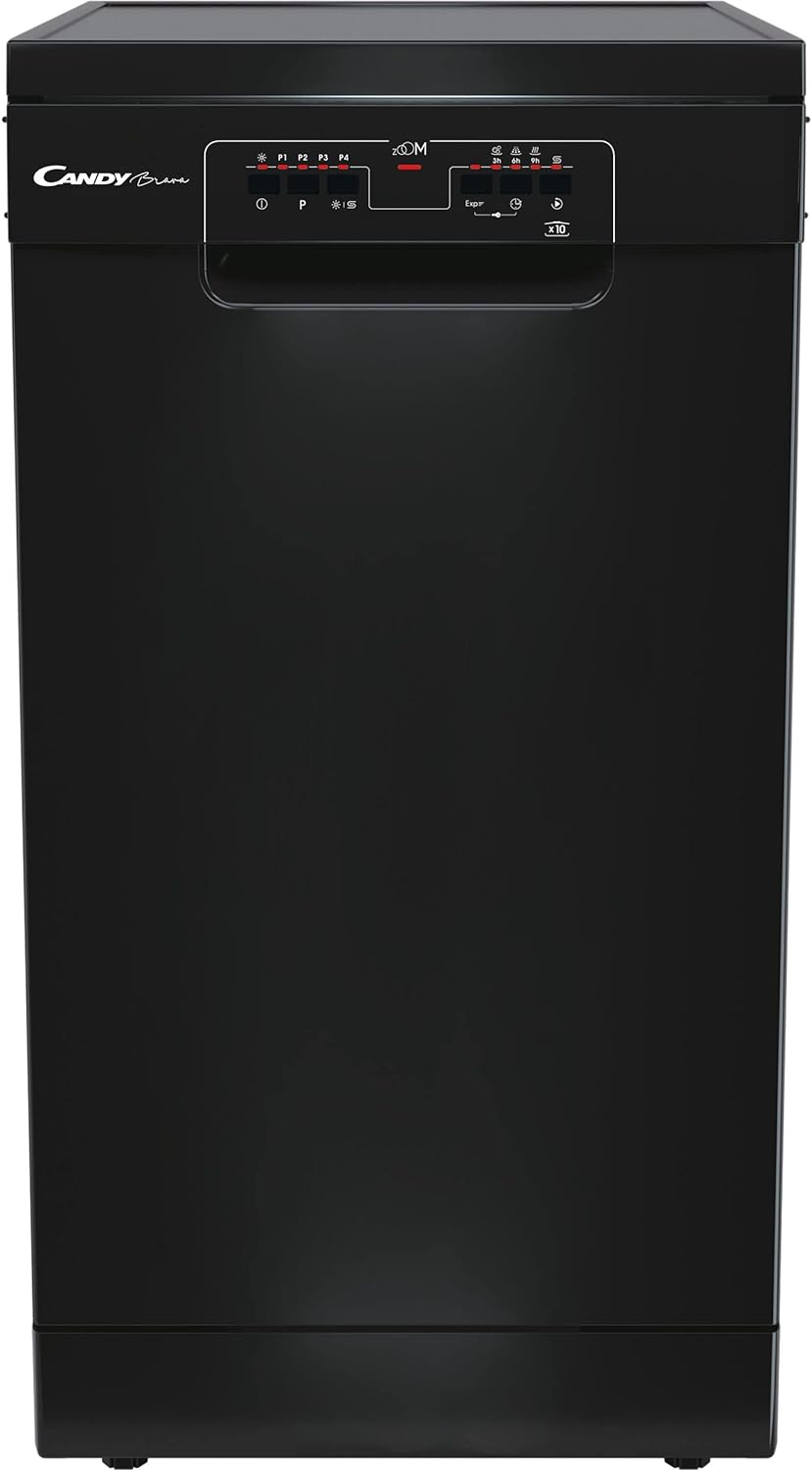 Candy CDPH2L1049B Slimline Dishwasher - Black - E Rated.