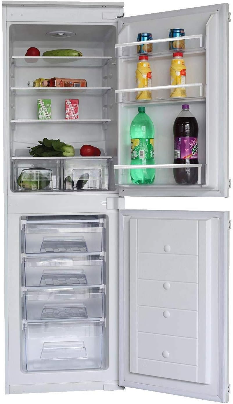 SIA RFI105/E 50/50 Split Built In Integrated 240L White Fridge Freezer.