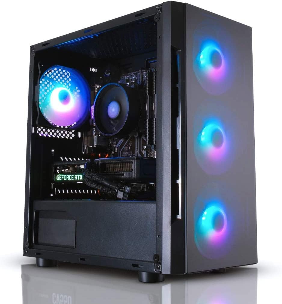 ADMI Gaming PC: Intel i5 11400F 4.4Ghz Turbo SIX Core, RTX 3050, 16GB 3200MHz RAM, 1TB NVME SSD, Flash Case, 600MBps Wifi, Win 11.