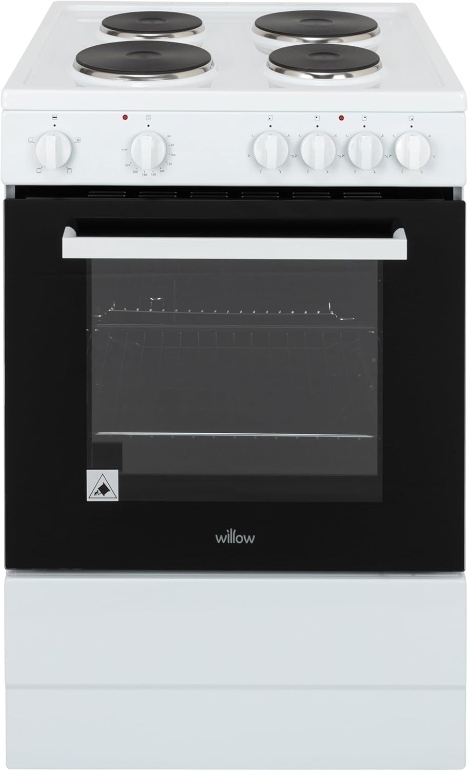 Willow WSE60WH 68L Freestanding Single Cavity Electric Cooker - White.