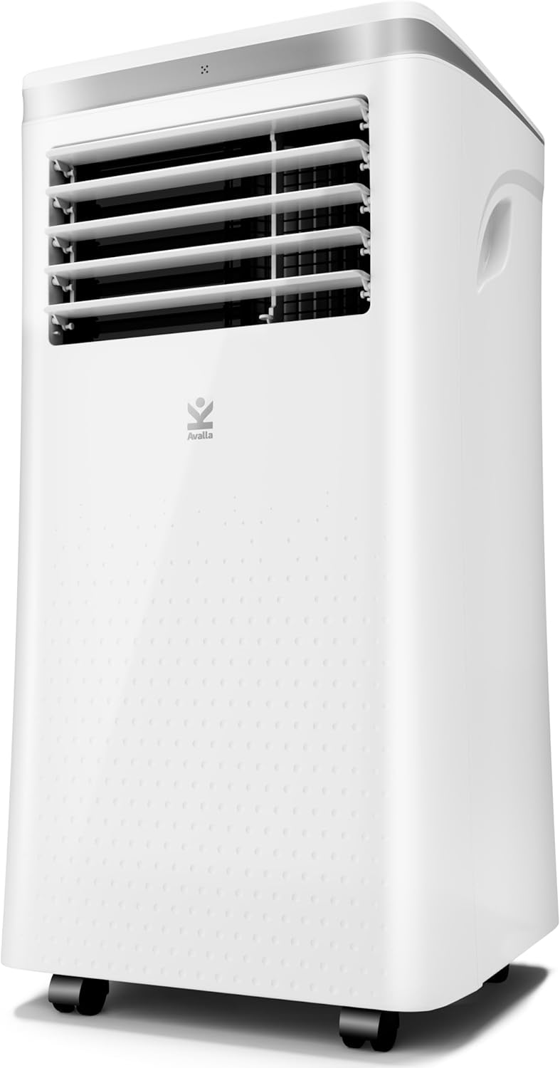 Avalla S-550 Portable 4-in-1 Air Conditioner with Remote Control; 20L Dehumidifier, 2050W Industrial Class 7000BTU, 68m³ Coverage for Large Rooms.