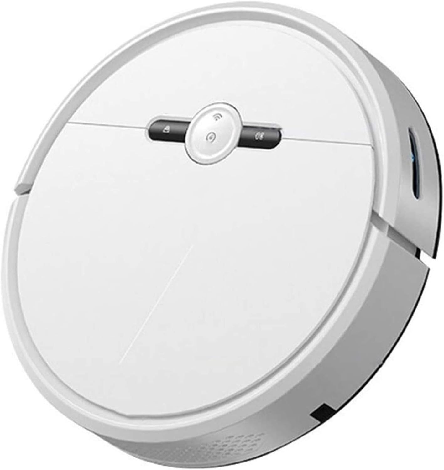 TEmkin Robot Vacuum Cleaner with Water Tank, Sweeping and Mopping 2 in 1, Slim Quiet Smart Robotic Vacuums for Low-Pile Carpets, Hard Floors and Pet Hair,White (White).