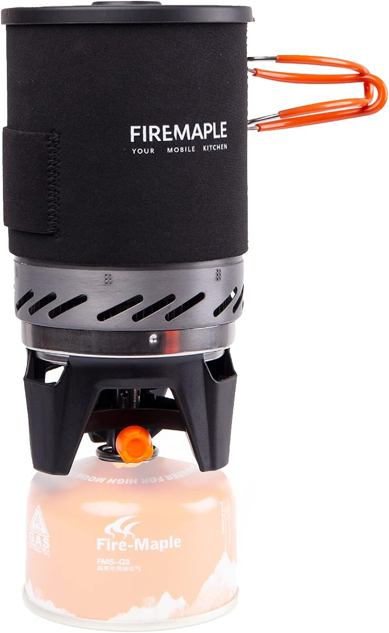 Fire-Maple FMS-X1 Camping Stove Gas System | Portable Pot/Jet Burner Outdoor Gas Cooking Essentials | Compact Equipment for Hiking Trekking Backpacking Fishing Hunting Bushcraft.