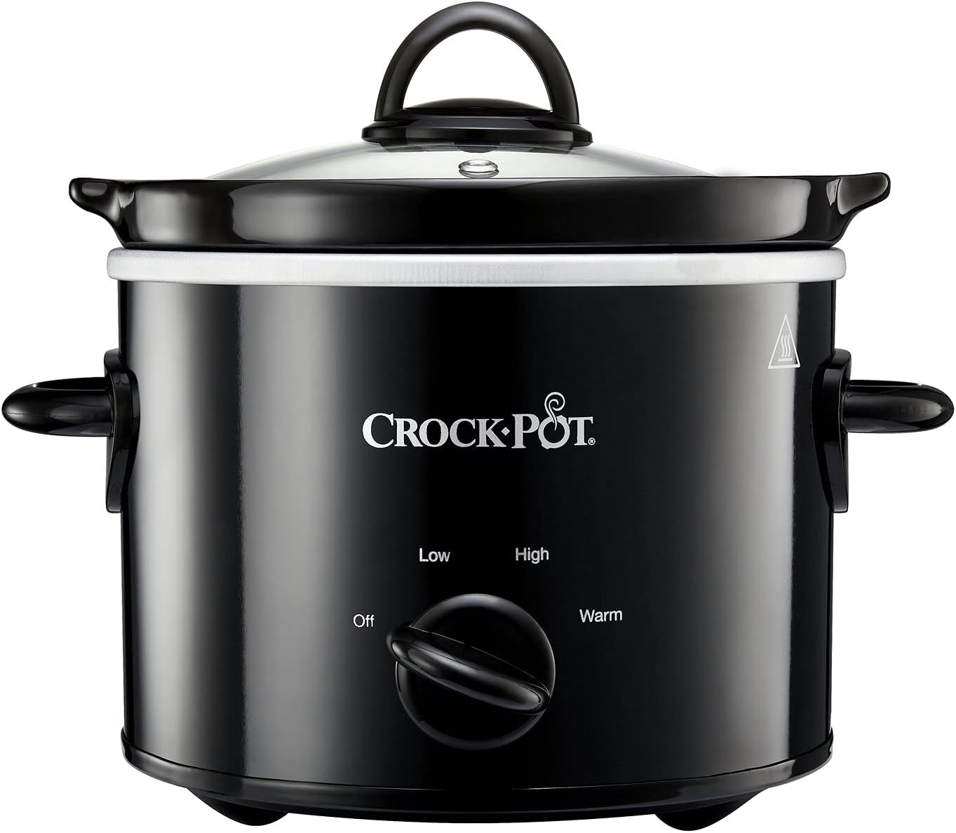 Crockpot Slow Cooker | Removable Easy-Clean Ceramic Bowl | 1.8 L Small Slow Cooker (Serves 1-2 People) | Energy Efficient | Black [CSC080].