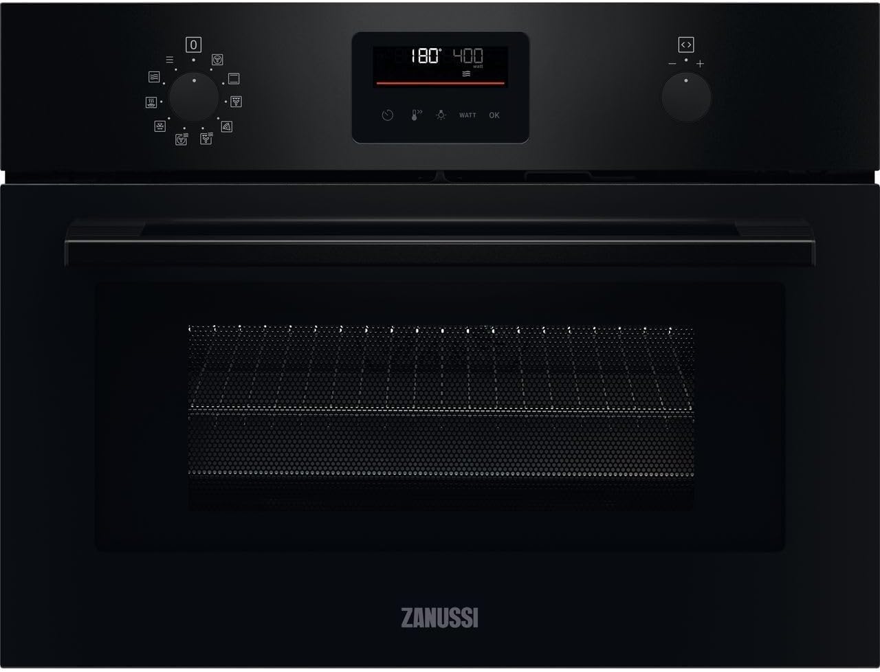 Zanussi Series 60 CookQuick ZVENM6K3 46cm High, Built In Combination microwave oven - Black.