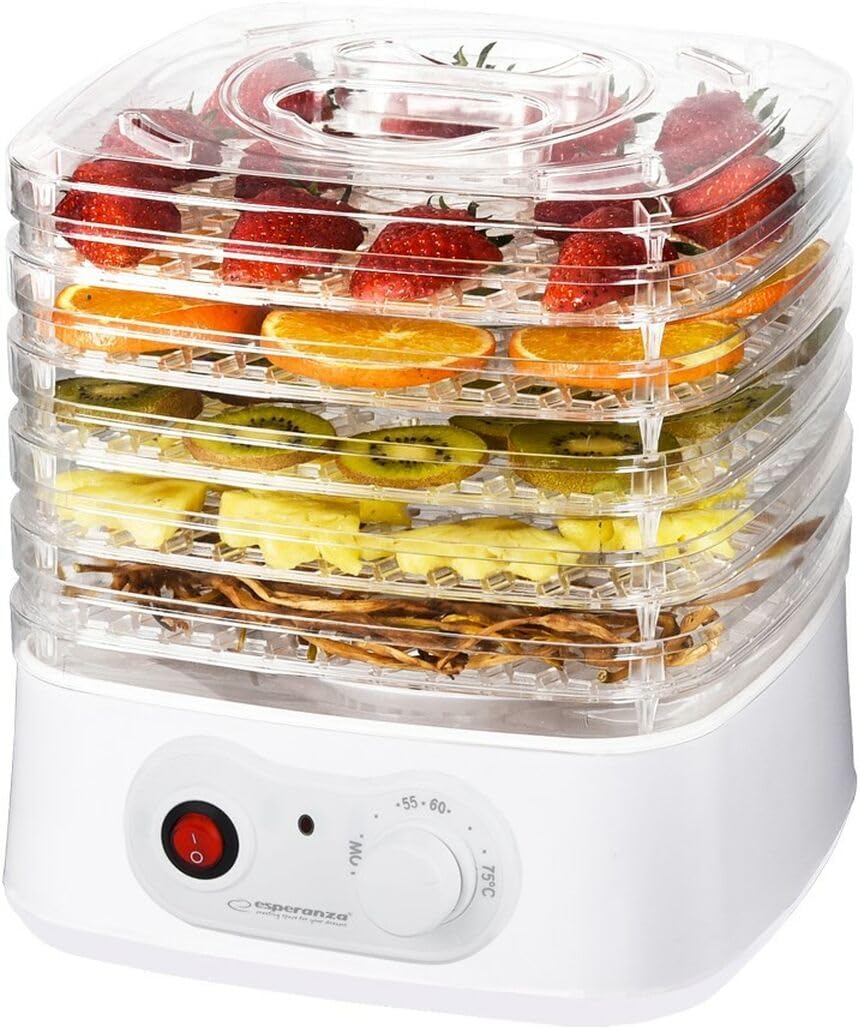 Esperanza EKD004 Food dehydrator Transparent White 250 W.