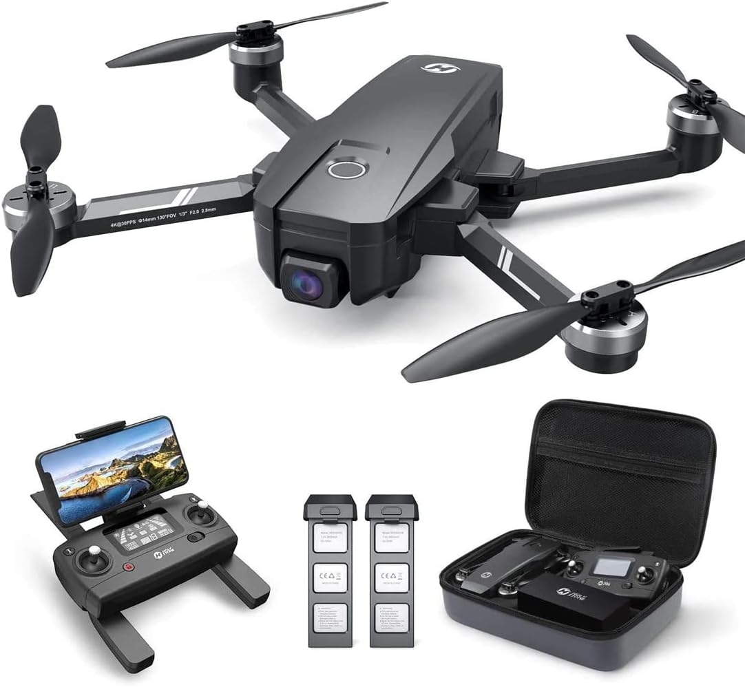 Holy Stone HS720E 4K EIS Drone with UHD Camera for Adults, Easy GPS Quadcopter for Beginner with 46mins Flight Time, Brushless Motor, 5GHz Transmission, Auto Return Home, Follow Me &Anti-shake.