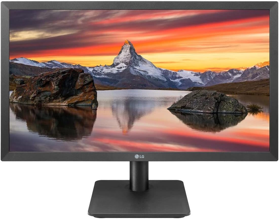 LG Electronics Full HD Monitor 22MP410-B, 22 inch, 1080p, 75Hz, 5ms, VA Display, AMD FreeSync, Energy Saving, HDMI, VGA, Wall Mountable, Tilt Adjustable.