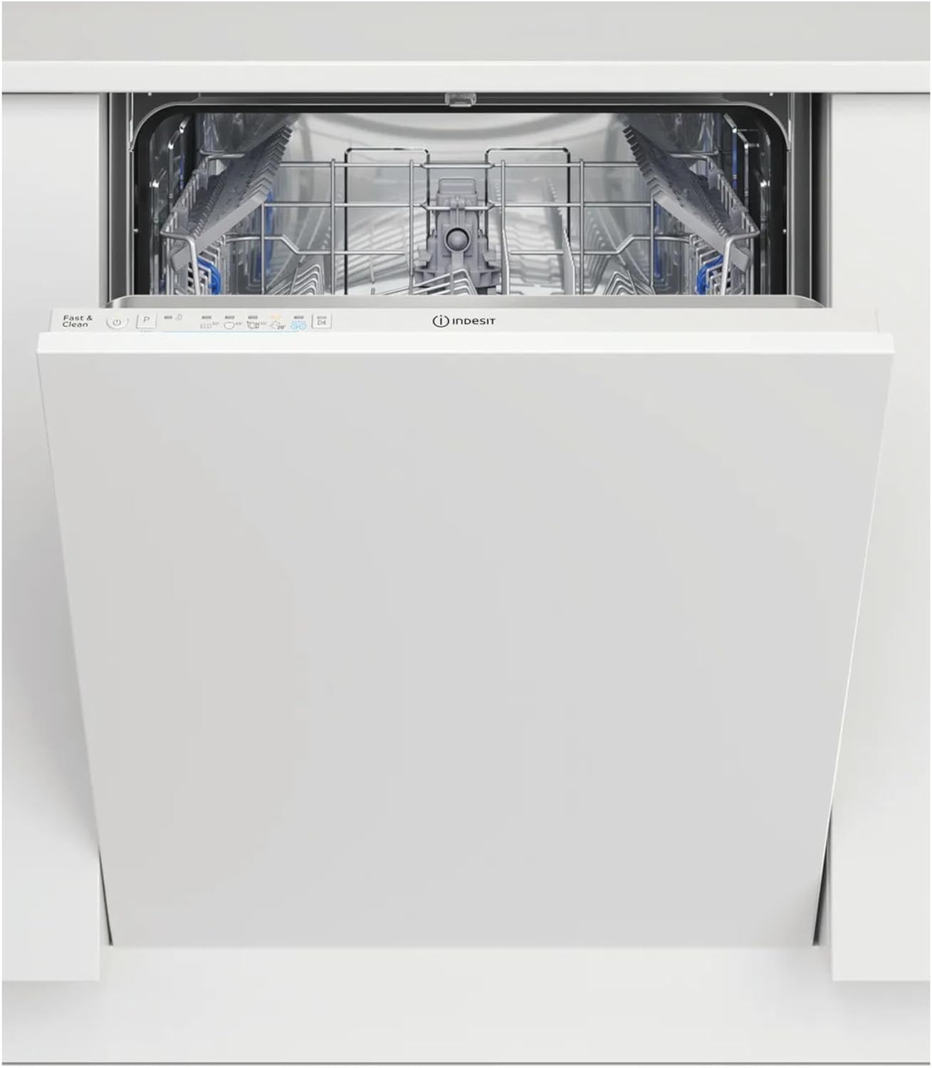 Built-in 5 Program Dishwasher - White.