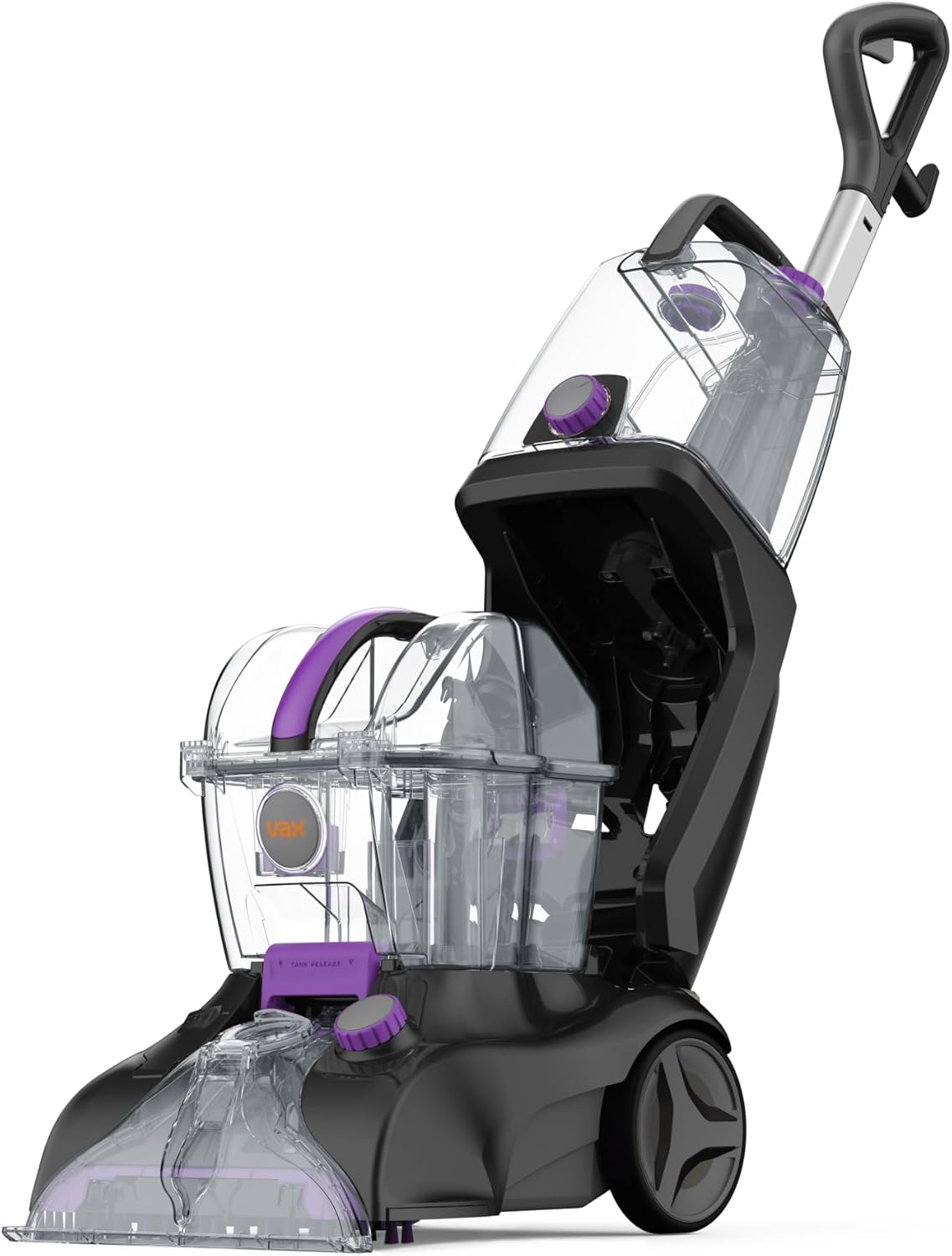 Vax Rapid Power Refresh Carpet Cleaner | Deep Clean and Leaves Carpets Dry in less than 1hr | XL Tank Capacity - CDCW-RPXR, Purple and Grey, 4.7L, 1200W.