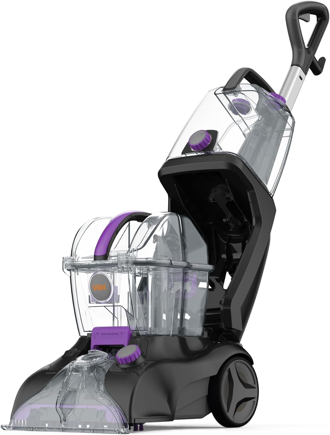 Vax Rapid Power Refresh Carpet Cleaner | Deep Clean and Leaves Carpets Dry in less than 1hr | XL Tank Capacity - CDCW-RPXR, Purple and Grey, 4.7L, 1200W.