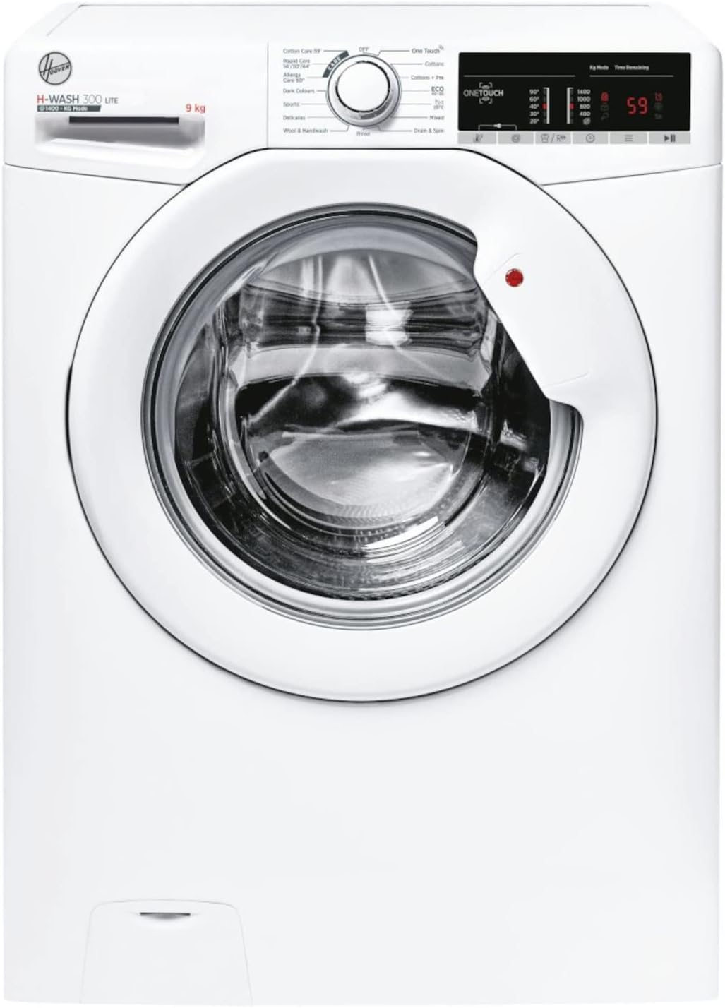 H-Wash 300 9kg 1400 Spin Freestanding Washing Machine - White.