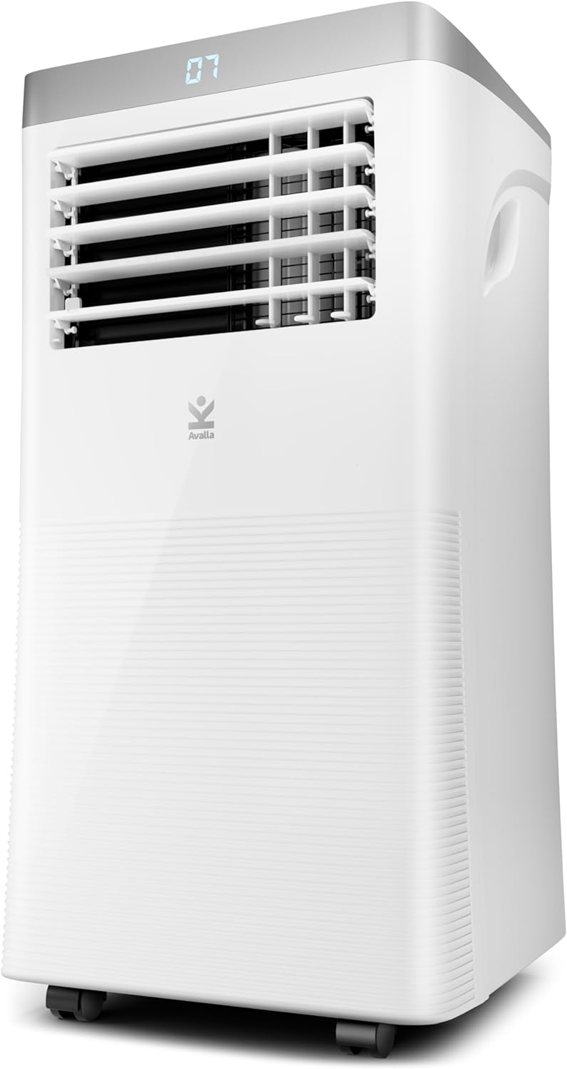 Avalla S-200 Portable 3-in-1 Air Conditioning Unit; 24L Dehumidifier, Large 88m³ Coverage for Multi-Room, 2600W Industrial Class 9000BTU.