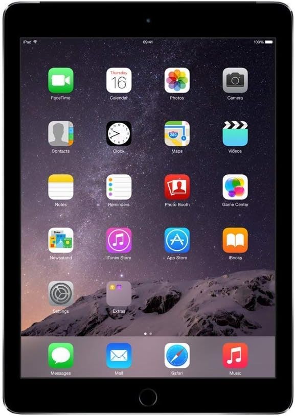 Apple iPad Air 2 128GB Wi-Fi - Space Grey (Renewed).