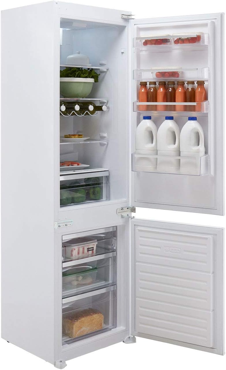 Stoves INT70FF Integrated 70/30 Frost Free Fridge Freezer with Sliding Door Fixing Kit - White.