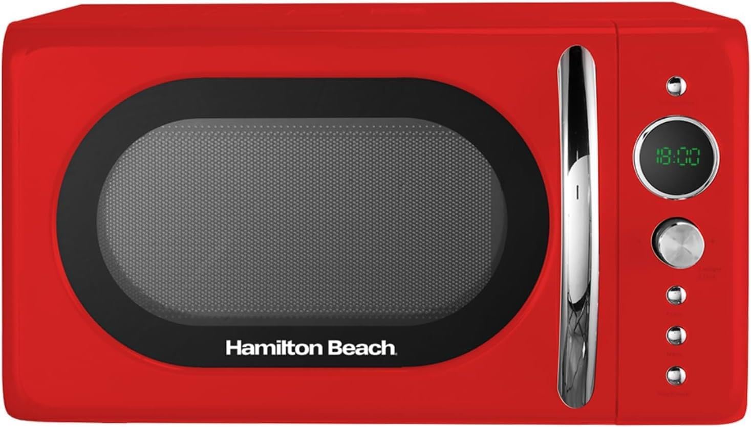 Hamilton Beach 20L Retro Red Microwave.