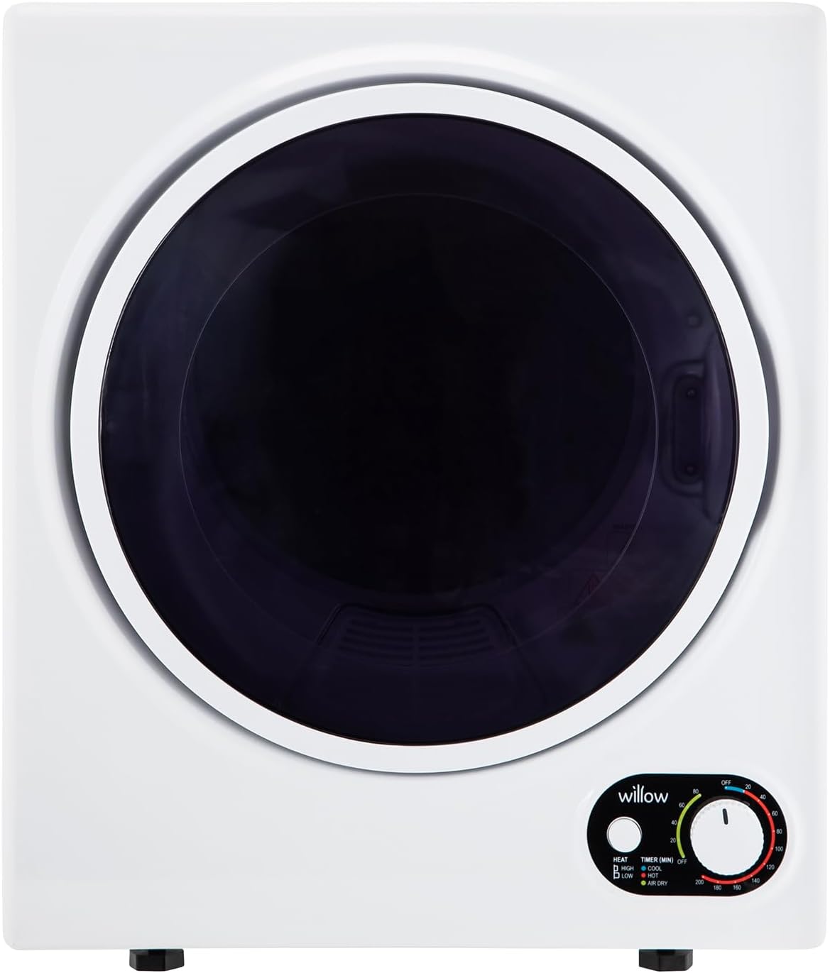 Willow WTD25 2.5kg Freestanding Vented Tumble Dryer Compact and Portable, 3 Temperature Settings, Crease Guard, and 2 Years Warranty for peace of mind (White).