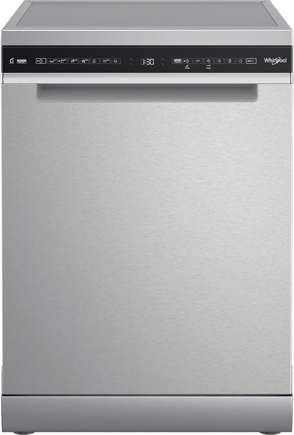 Whirlpool W7F HS51 AX UK 15 Place Settings Freestanding Dishwasher - Stainless Steel.